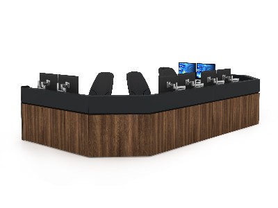 公安应急指挥中心控制台空间环境设计